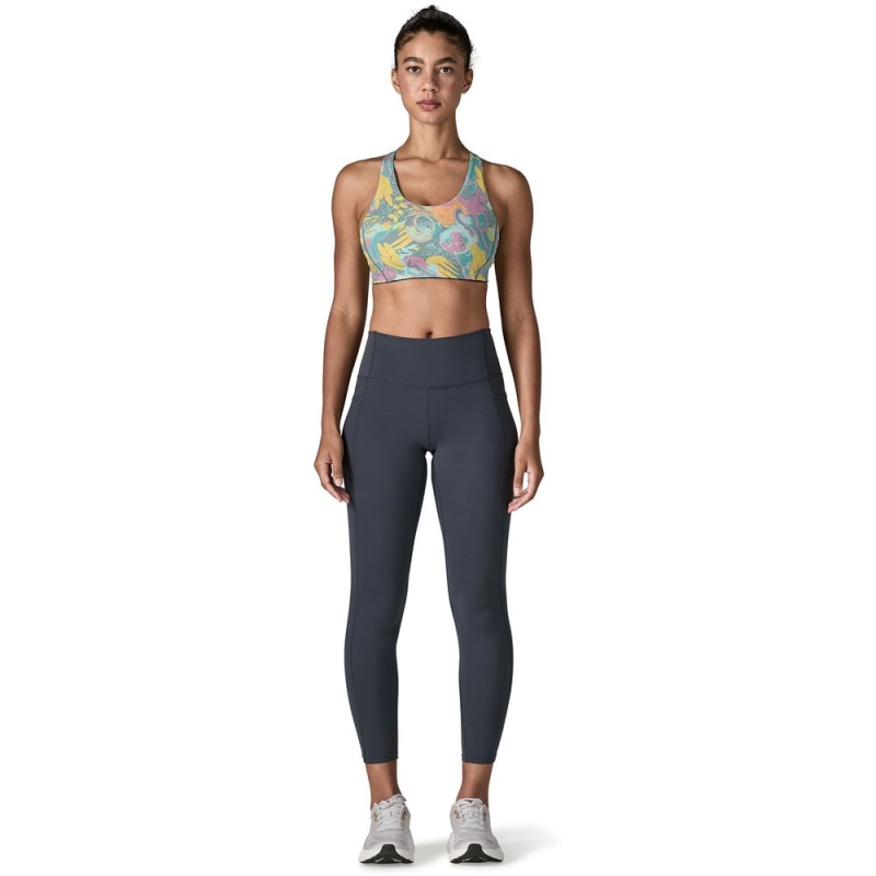 Patagonia Shadowlite Mid Impact Adjustable Bra Women's Moon Tripper: Blue Sage