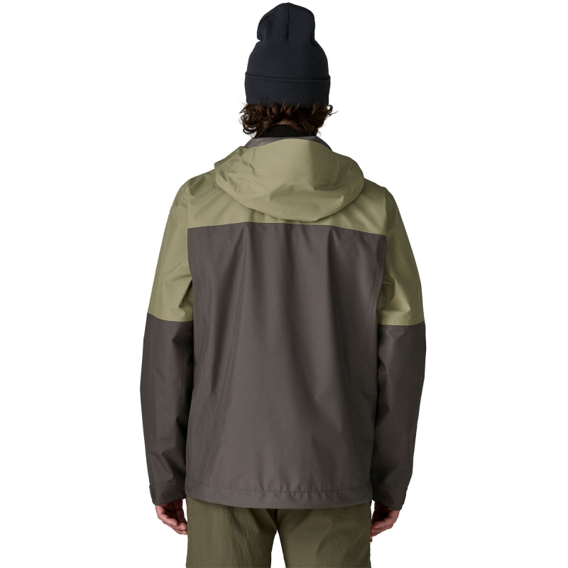 Patagonia Boulder Fork Rain Jkt Forge Grey w/River Rock Green