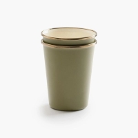Barebones Cup Enamel 2 Pcs Olive 2-Tone