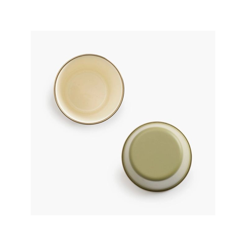 Barebones Cup Enamel 2 Pcs Olive 2-Tone