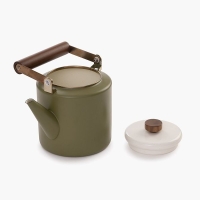 Barebones Theepot Enamel Olive 2-Tone