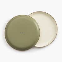 Barebones Plate Enamel 2 Pcs Olive 2-Tone