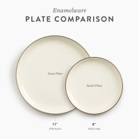 Barebones Plate Enamel 2 Pcs Olive 2-Tone
