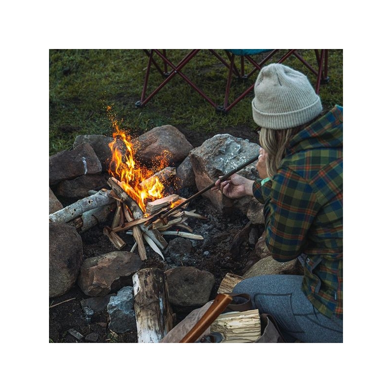 Barebones Telescoping Fire Blower Brass/Steel