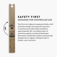 Barebones Pivot Arc Lighter Messing