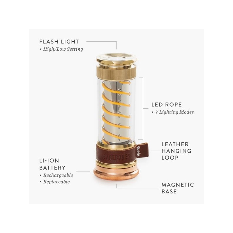 Barebones Edison Light Stick Brass/Copper