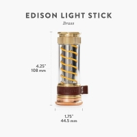 Barebones Edison Light Stick Brass/Copper