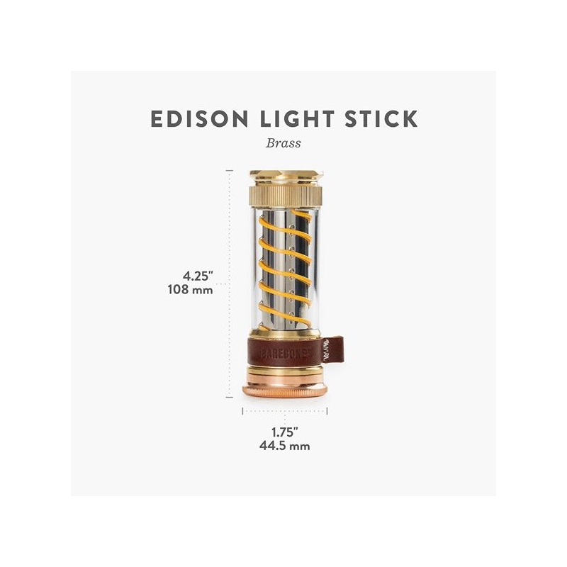 Barebones Edison Light Stick Brass/Copper