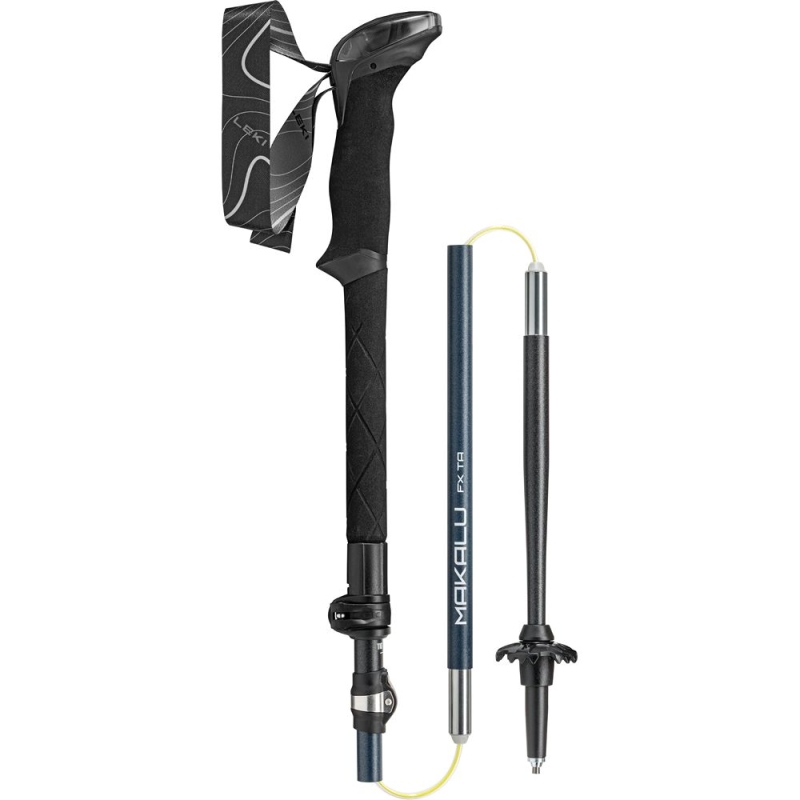 Leki Makalu FX TA Black/Stone-Blue-Dark/White