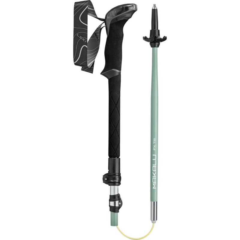 Leki Makalu FX TA Compact Silver/Greygreen/White