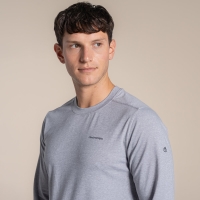 Craghoppers NosiLife Abel Long Sleeved T-Shirt Sft Grey Mrl