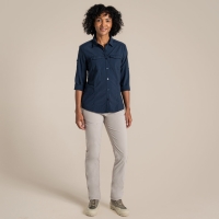 Craghoppers NosiLife Adventure Long Sleeved Shirt III Women's Blue Navy