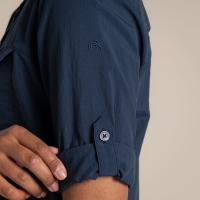 Craghoppers NosiLife Adventure Long Sleeved Shirt III Women's Blue Navy