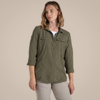 Craghoppers NosiLife Adventure Long Sleeved Shirt III Women's Wild Olive