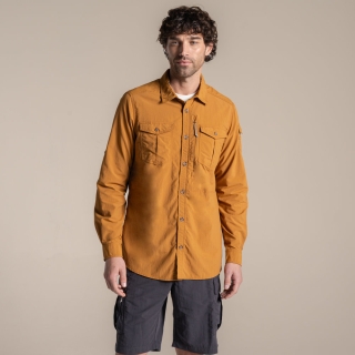 Craghoppers NosiLife Adventure Long Sleeved Shirt III Deep Henna
