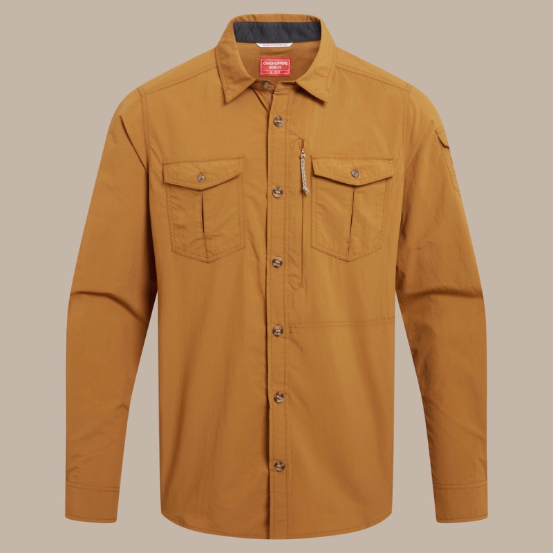 Craghoppers NosiLife Adventure Long Sleeved Shirt III Deep Henna