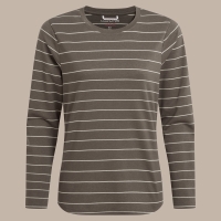 Craghoppers NosiLife Akona Long Sleeved Top Women's Wild Olive Stripe