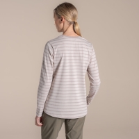 Craghoppers NosiLife Akona Long Sleeved Top Women's Oyster Stripe