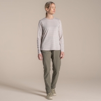 Craghoppers NosiLife Akona Long Sleeved Top Women's Oyster Stripe