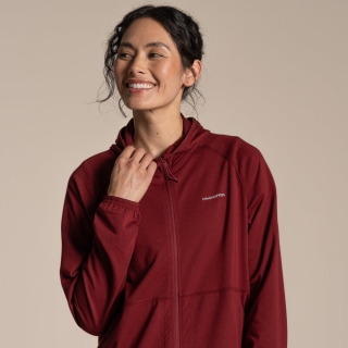 Craghoppers NosiLife Aya Hooded Jacket Women's Riad Red