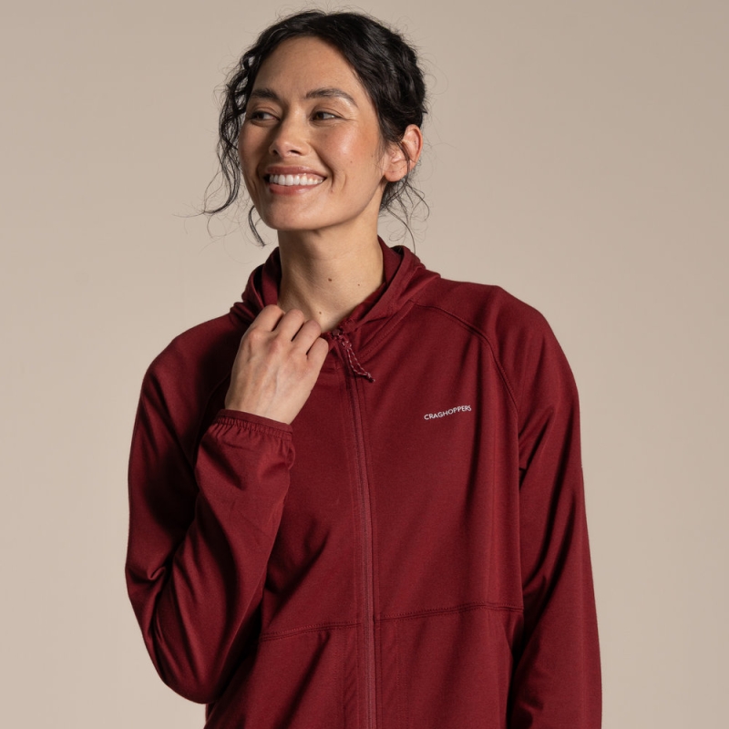 Craghoppers NosiLife Aya Hooded Jacket Women's Riad Red