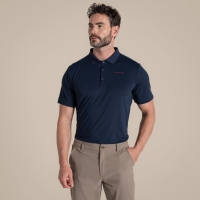 Craghoppers NosiLife Bramshaw Short Sleeved Polo Top Blue Navy