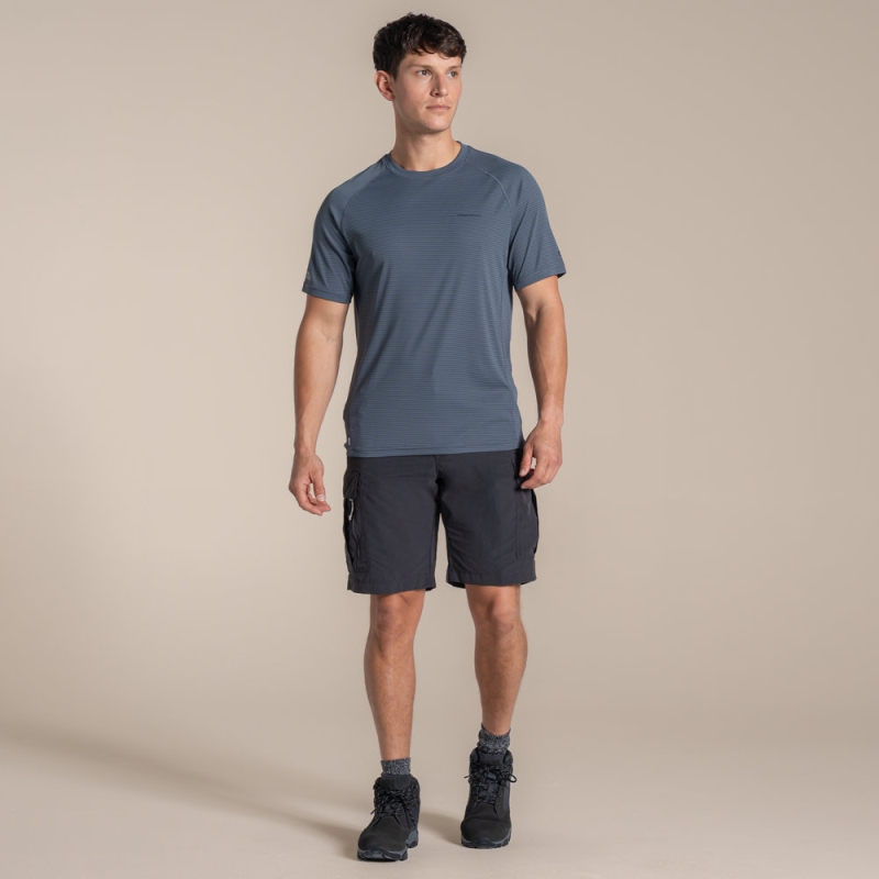 Craghoppers NosiLife SolarShield+ Short Sleeved T-Shirt Dark Pewter