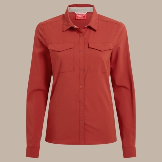 Craghoppers NosiLife Pro Long Sleeved Shirt III Women's Cinnabar