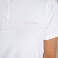 Craghoppers NosiLife Thornbury Short Sleeved Polo Top Women's White