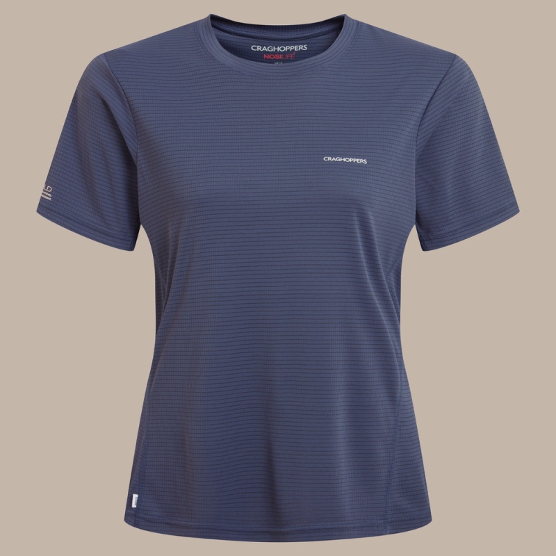 Craghoppers NosiLIfe SolarShield+ Short Sleeved T-Shirt Anthracite