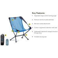 Nemo Moonlite Reclining Camp Chair Brilliant Blue stoel