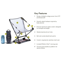 Nemo Moonlite Elite Reclining Backpacking Chair Black stoel