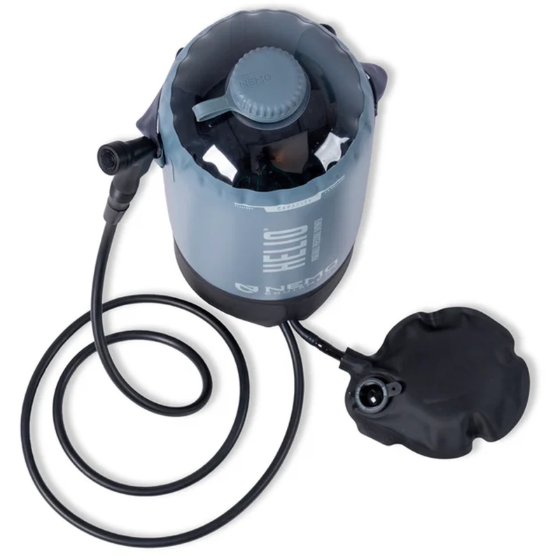 Nemo Helio Portable Pressure Shower Fortress -Silt -Black