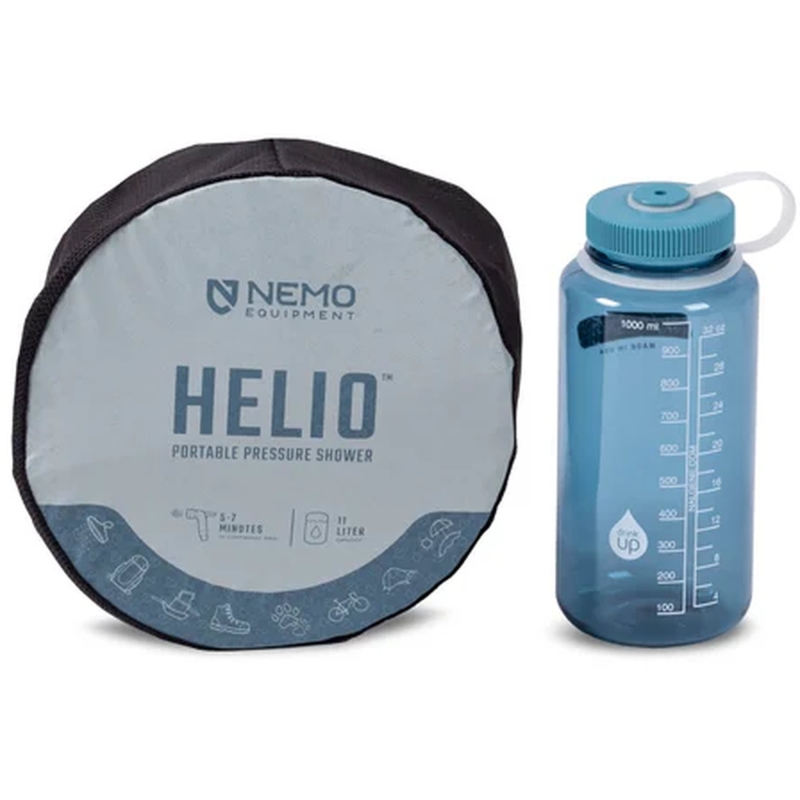 Nemo Helio Portable Pressure Shower Fortress -Silt -Black