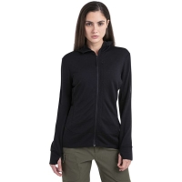 Icebreaker Mer 260 Quantum IV Zip Hoodie Women's Black