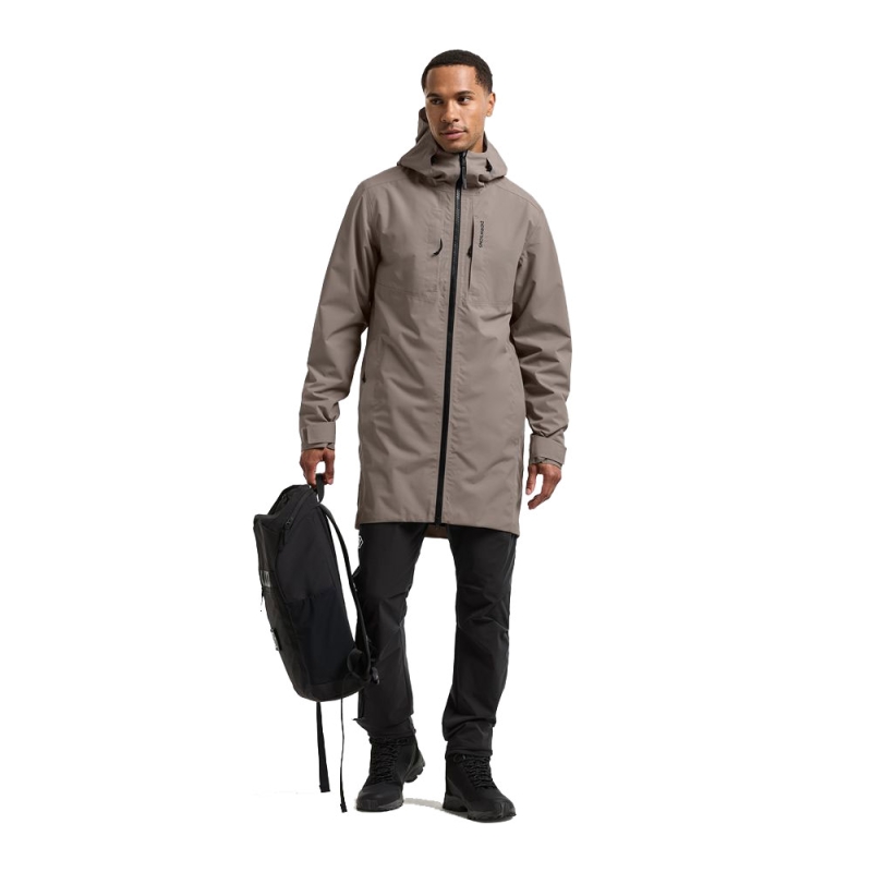Didriksons Soren Usx Parka Ash Brown