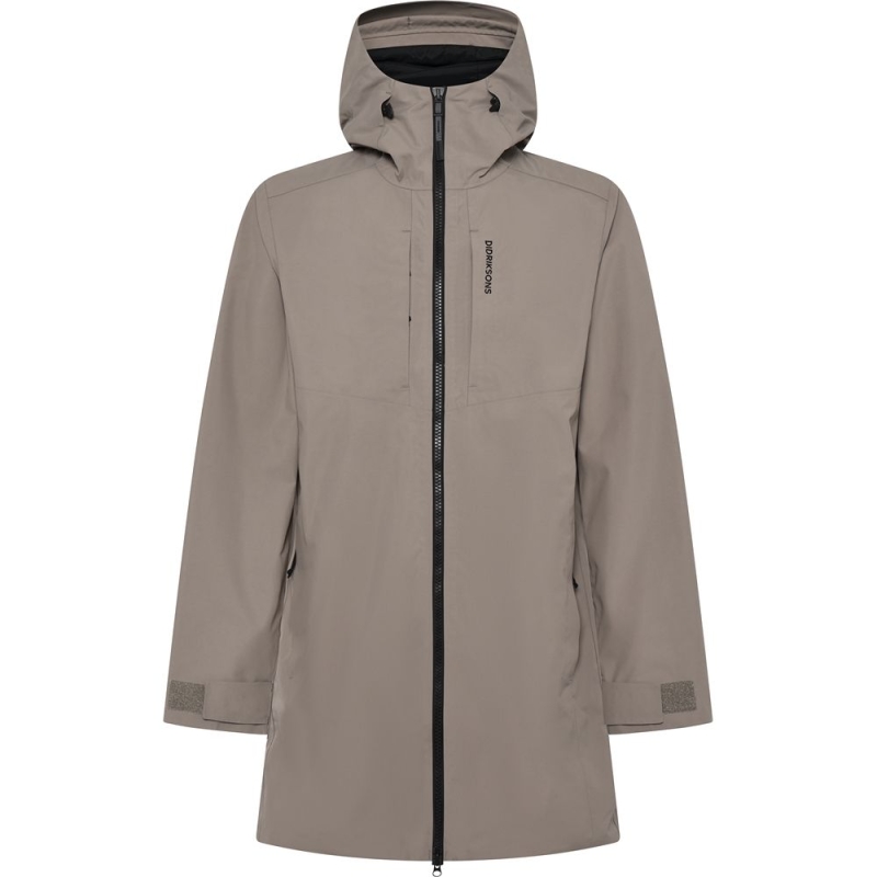 Didriksons Soren Usx Parka Ash Brown