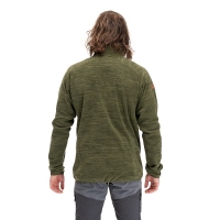 Bergans Hareid Fleece Jacket No Hood Dark Olive Green