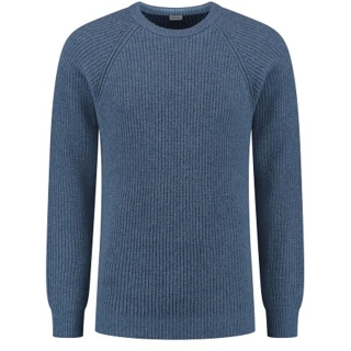 Blue Loop Originals Essential Crew Sweater Sea Blue