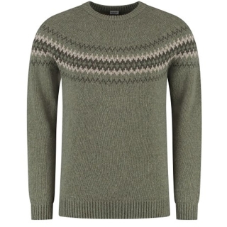 Blue Loop Originals Nordic Sweater Mid Green