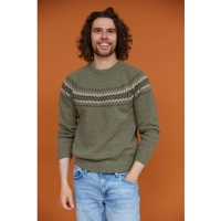 Blue Loop Originals Nordic Sweater Mid Green