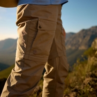 Fjällräven Abisko Hybrid Trail Trs Zip-off Short Women's  Suede Brown