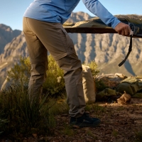 Fjällräven Abisko Hybrid Trail Trs Zip-off Short Women's  Suede Brown