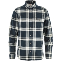 Fjällräven Övik Lite Flannel Shirt Dark Navy-Chalk White