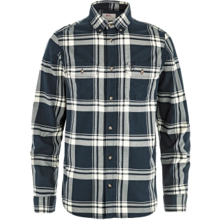 Fjällräven Övik Lite Flannel Shirt Dark Navy-Chalk White