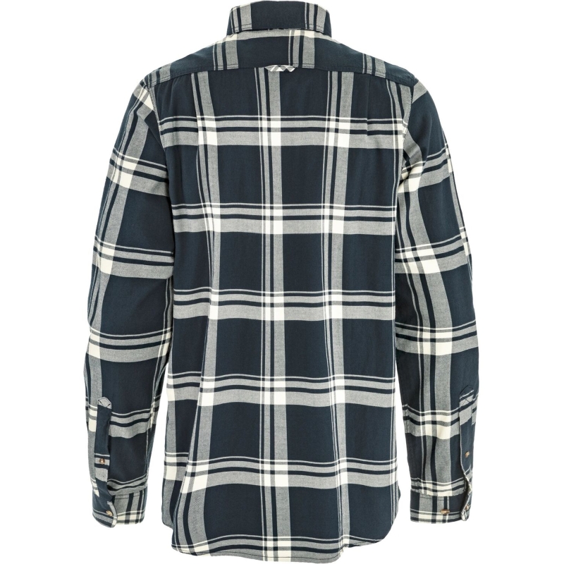 Fjällräven Övik Lite Flannel Shirt Dark Navy-Chalk White