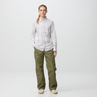 Fjällräven Övik Lite Flannel Shirt Women's Lavender Mist-Eggshell