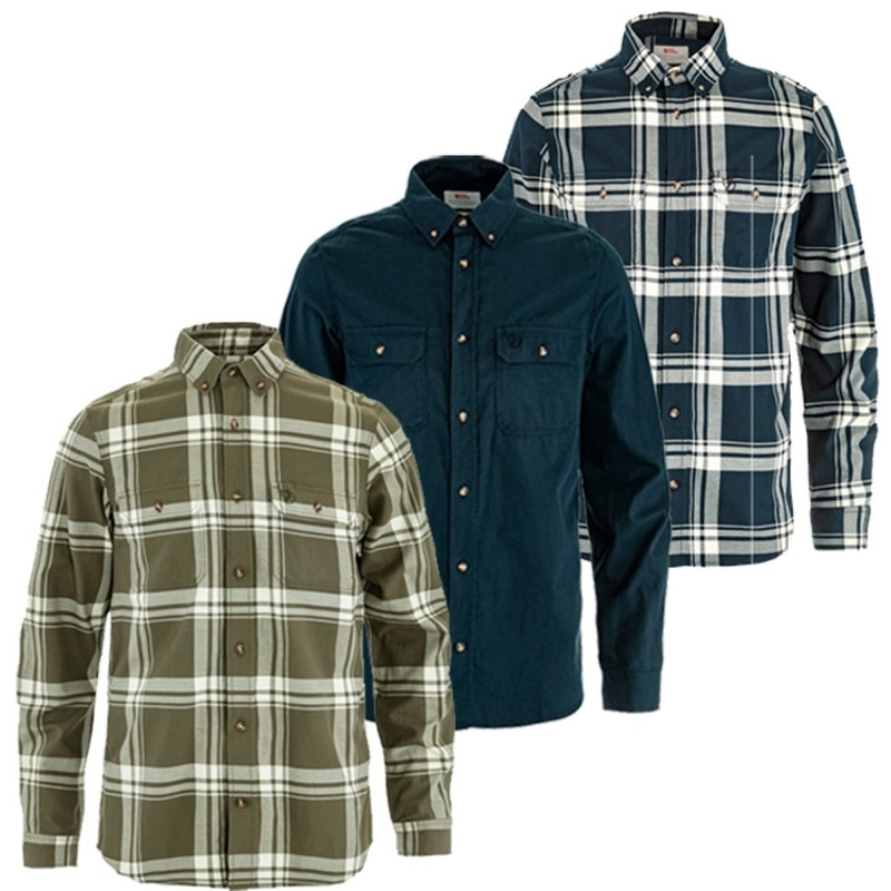 Fjällräven Övik Lite Flannel Shirt Dark Navy