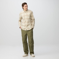 Fjällräven Övik Lite Flannel Shirt Chalk White-Fossil