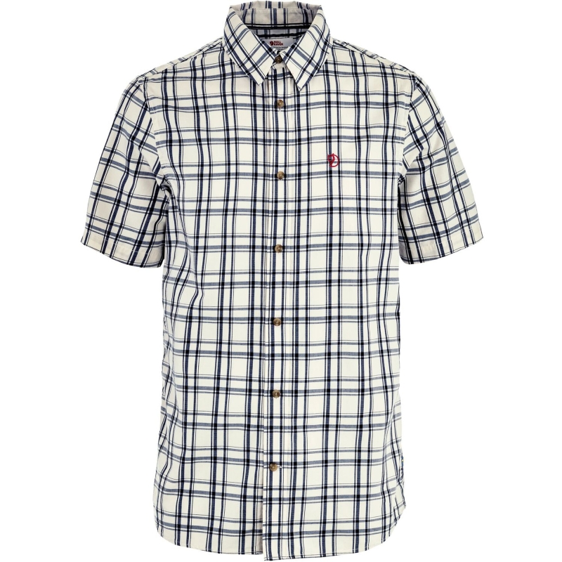 Fjällräven Övik Lite Shirt SS Chalk White-Dark Navy